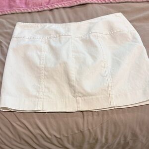 Express White Mini Skirt